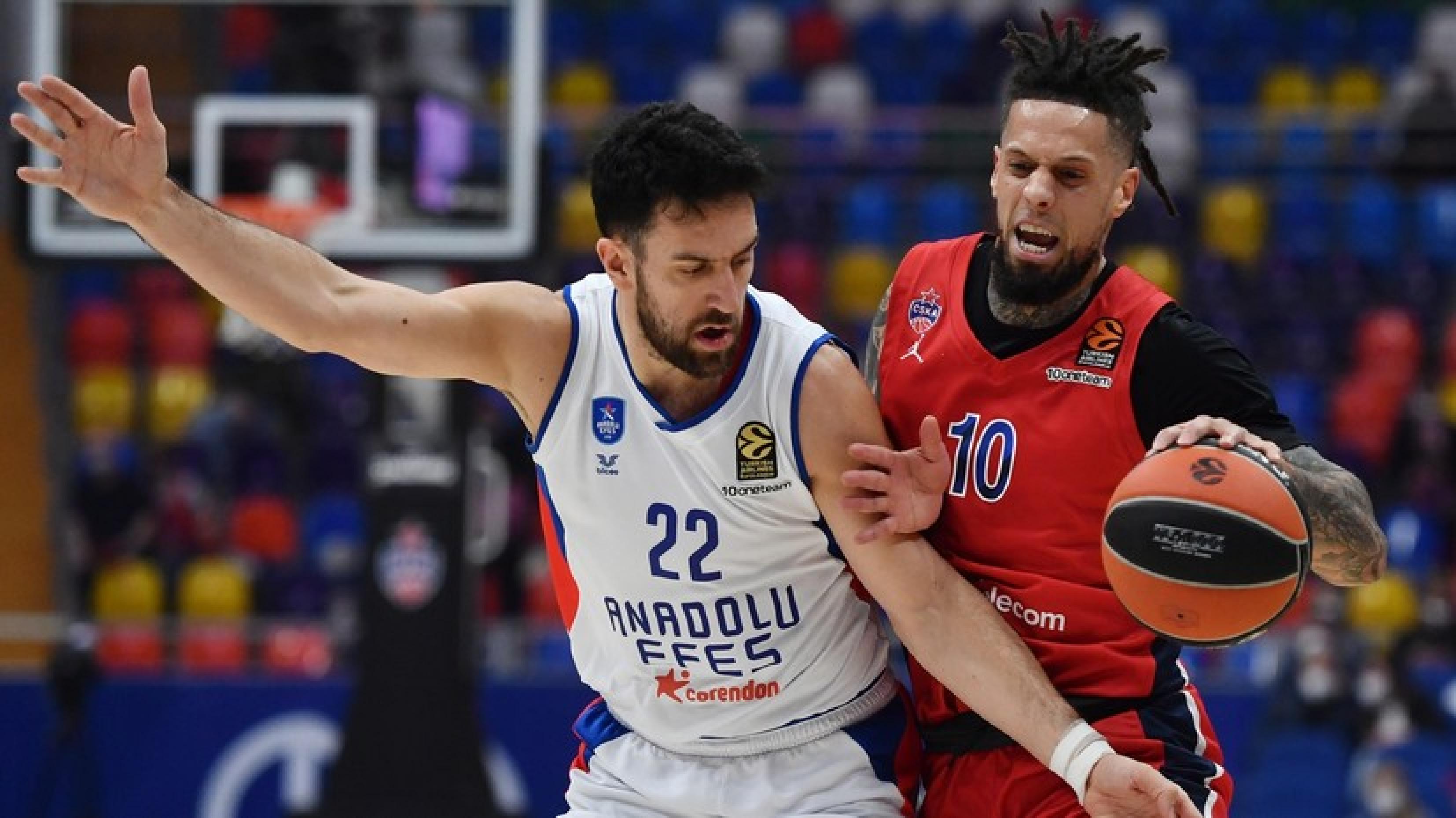 Овертайм решил судьбу встречи между ЦСКА и «Анадолу Эфес»